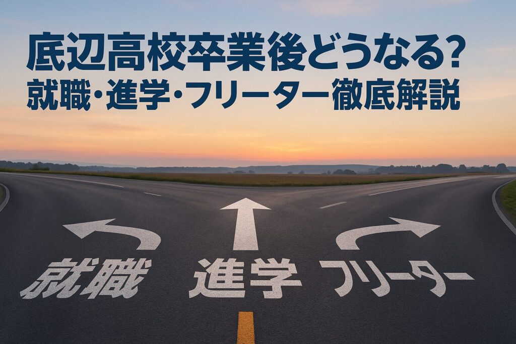 底辺高校卒業後どうなる？就職・進学・フリーター徹底解説