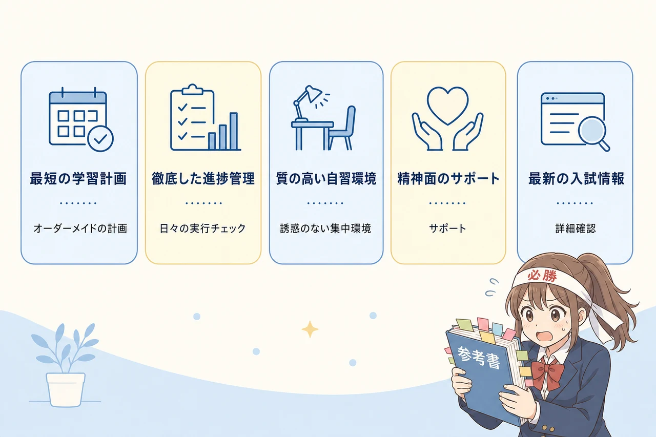逆転合格へ導く塾・予備校で勉強するメリット5つ