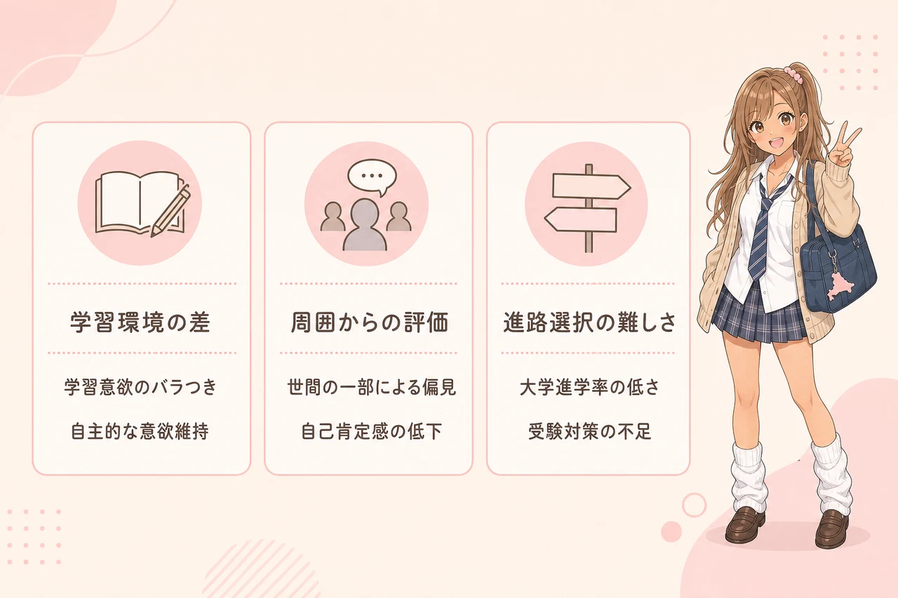 底辺高校に進学することで直面する3つのデメリット