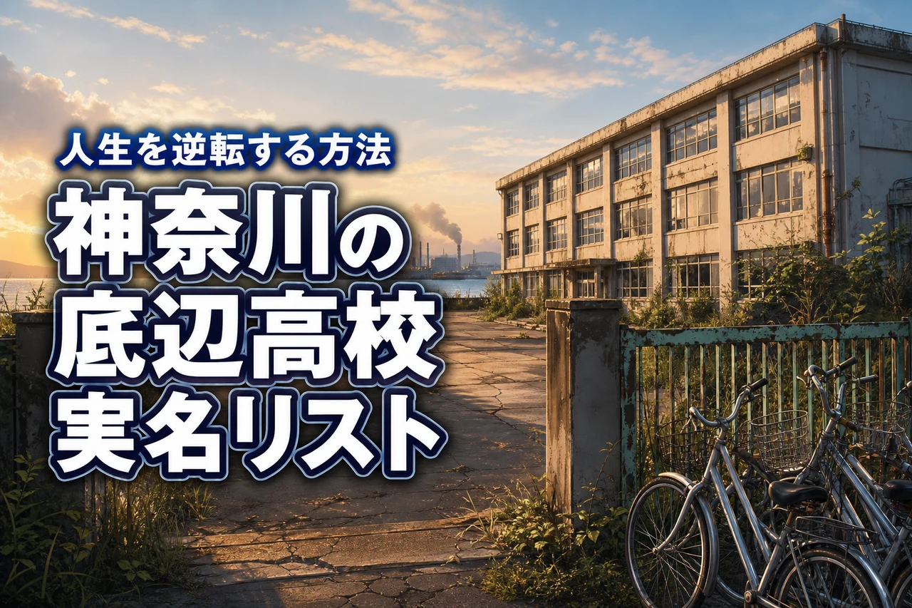 神奈川の底辺高校に入ったら終わり？偏差値の低い実名リストと将来の逆転方法