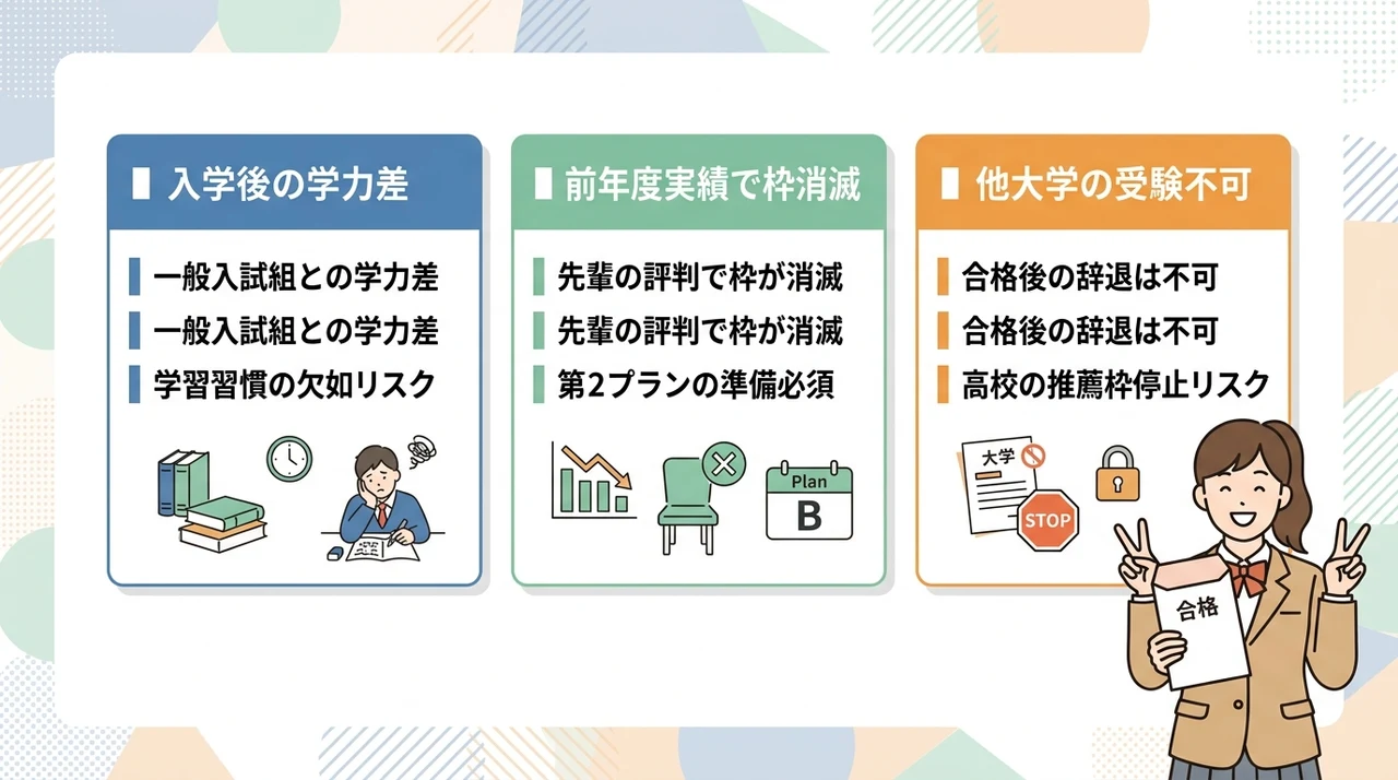 指定校推薦を狙う前に必ず知っておきたい3つのデメリット